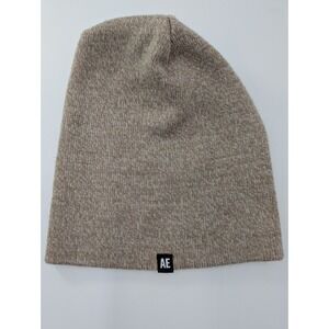 American‎ Eagle Outfitters AE Knit Beanie Hat Tan One Size Slouchy Winter